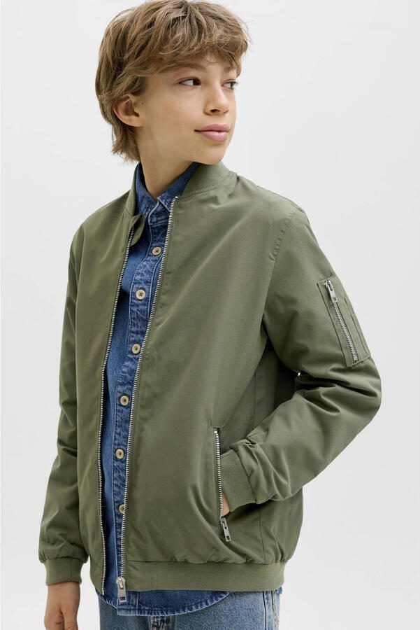JACK & JONES JUNIOR bomberjack olijfgroen - Foto 3