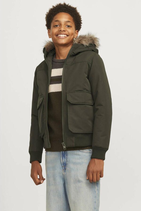 Jack & Jones Junior Outdoorjack JJECONSTRUCT DETACHABLE FUR BOMBER JNR - Foto 2