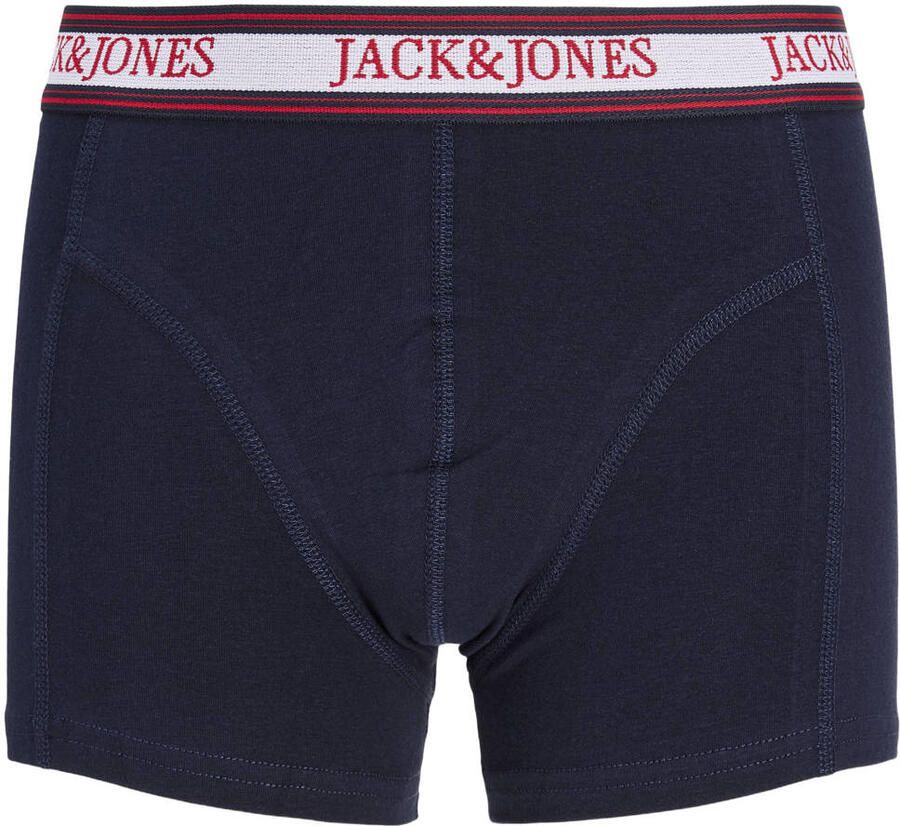 JACK & JONES JUNIOR boxershort donkerblauw grijs zwart - Foto 2