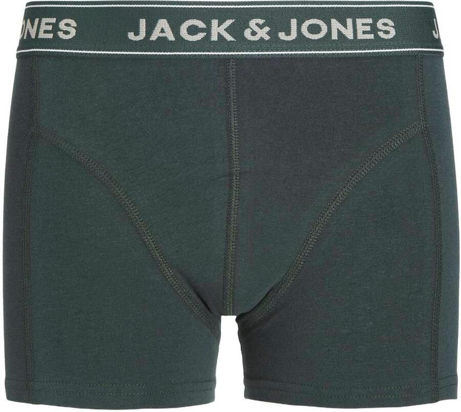 JACK & JONES JUNIOR boxershort donkergrijs (set van 3) Jongens Stretchkatoen - Foto 2