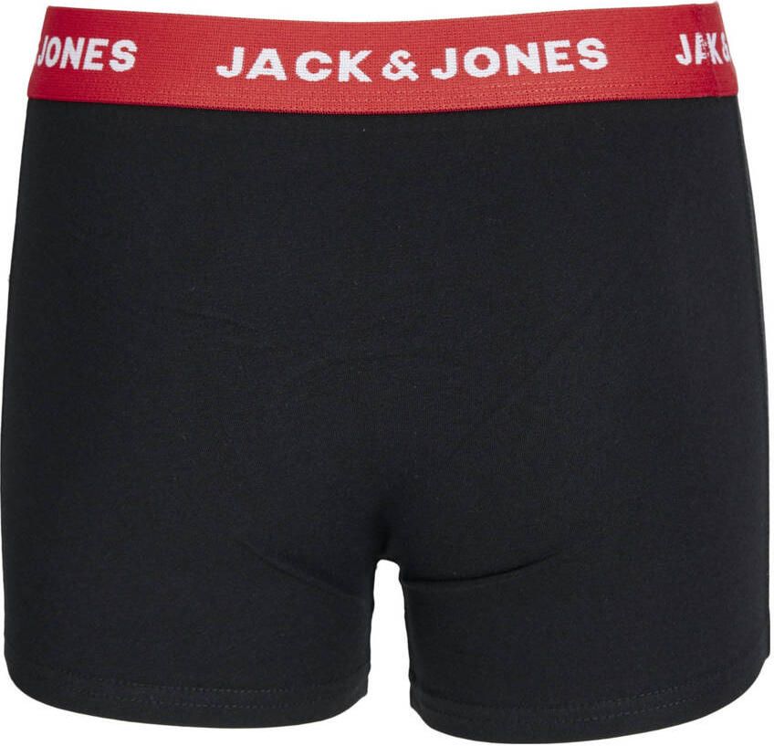 Jack & jones JUNIOR boxershort JACHUEY set van 5 zwart multicolor Jongens Stretchkatoen 176