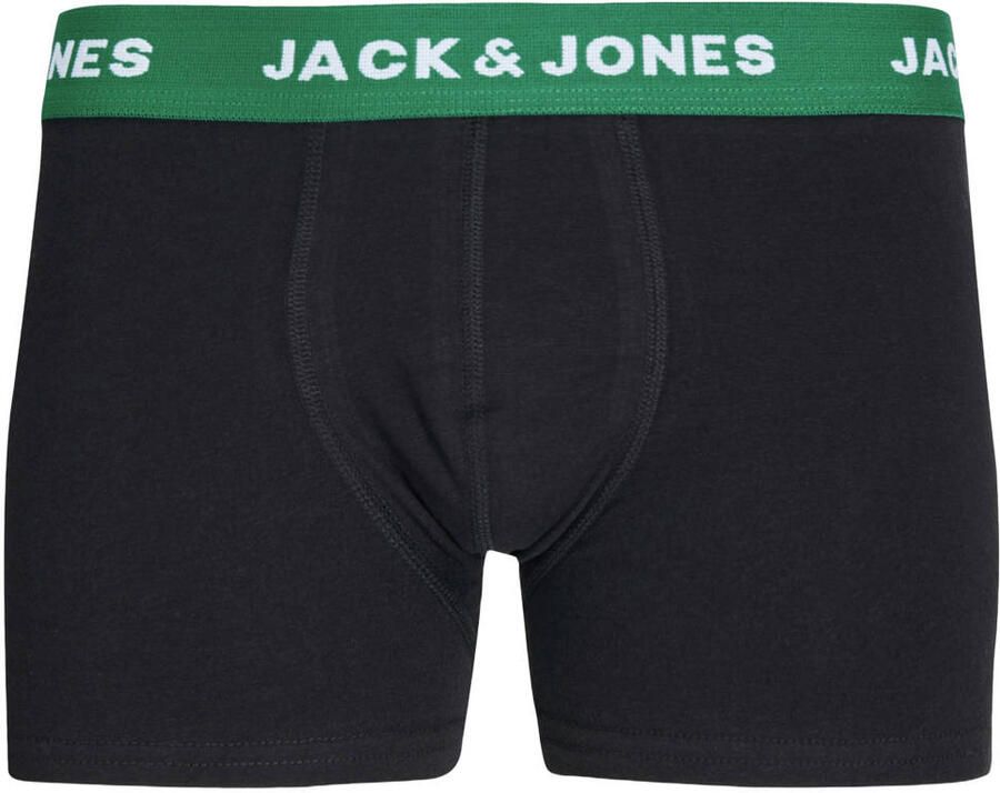 Jack & jones JUNIOR boxershort JACHUEY set van 5 zwart multicolor Jongens Stretchkatoen 152
