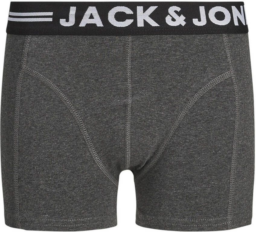 Jack & jones JUNIOR boxershort JACLICHFIELD set van 3 antraciet rood zwart Grijs Jongens Stretchkatoen 152 - Foto 2
