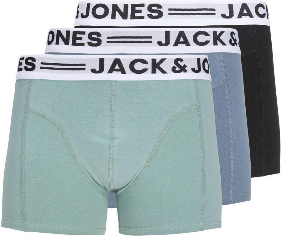 JACK & JONES JUNIOR boxershort mintgroen (set van 3)