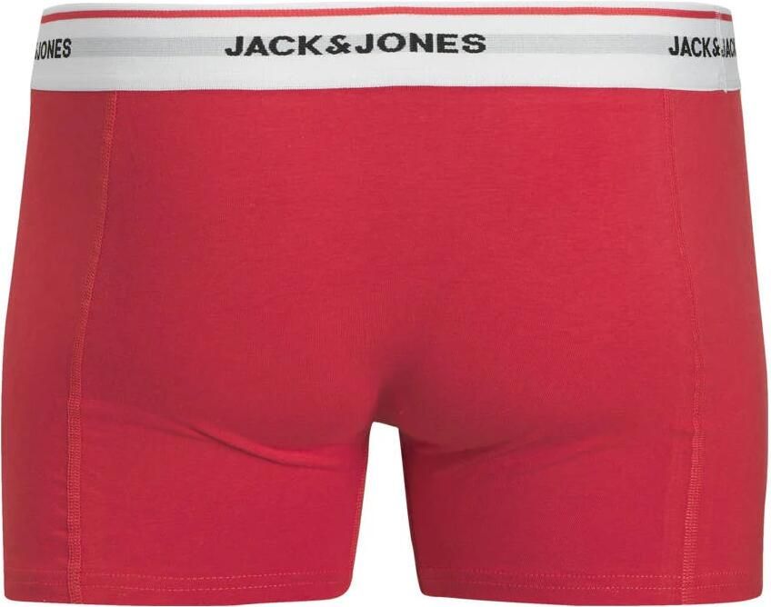 JACK & JONES JUNIOR boxershort rood blauw zwart (set van 3) - Foto 2