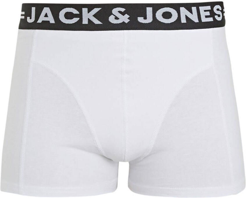 Jack & jones JUNIOR boxershort set van 3 zwart wit grijs melange Jongens Stretchkatoen 140 - Foto 3