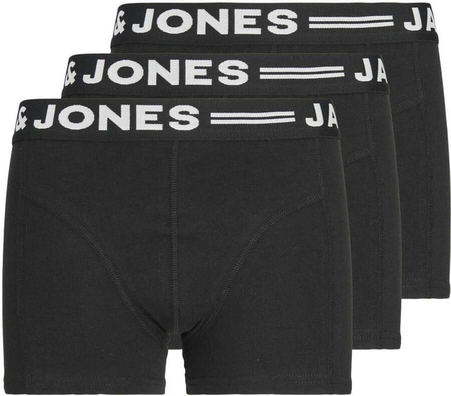 Jack & jones JUNIOR boxershort set van 3 zwart Jongens Stretchkatoen 140 - Foto 3
