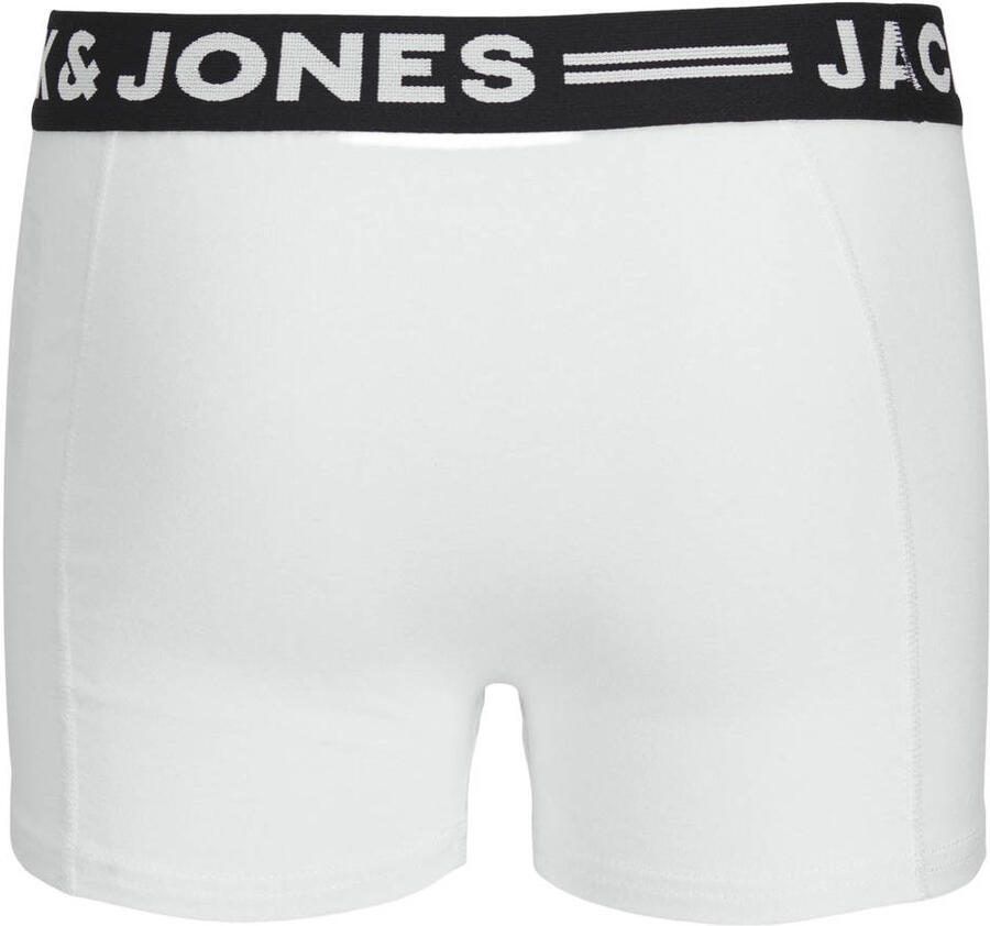 Jack & jones JUNIOR boxershort set van 3 zwart wit grijs melange Jongens Stretchkatoen 164 - Foto 2