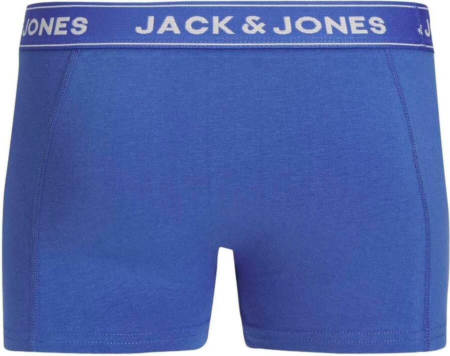 JACK & JONES JUNIOR boxershorts (set van 3) Blauw Jongens Stretchkatoen - Foto 2