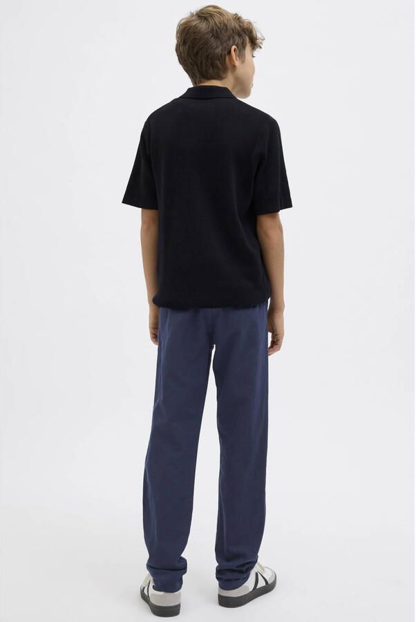 Jack & jones JUNIOR broek JPSTKANE JJSUMMER donkerblauw Jongens Stretchkatoen 140 - Foto 2