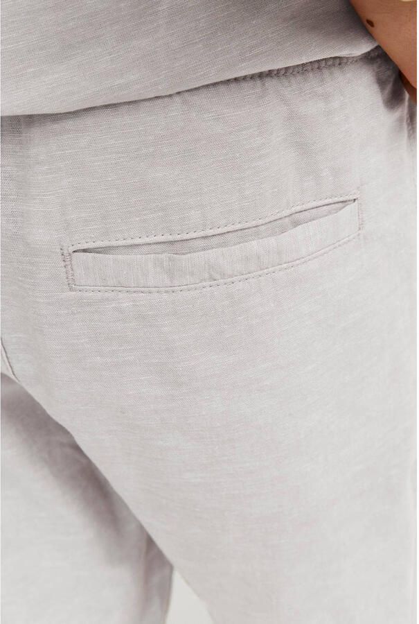 Jack & jones JUNIOR broek JPSTKANE JJSUMMER lichtgrijs Jongens Stretchkatoen 128