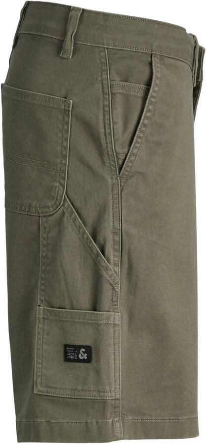JACK & JONES JUNIOR casual short olijfgroen Korte broek Jongens Stretchkatoen - Foto 2