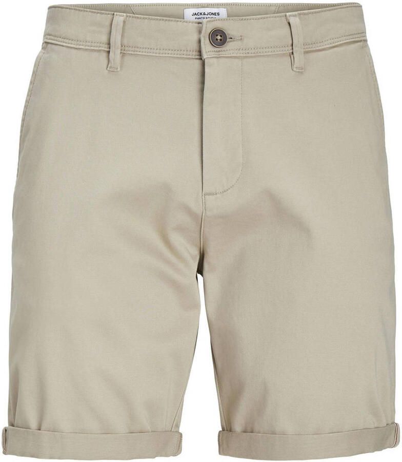 Jack & jones JUNIOR chino bermuda JJIBOWIE beige Korte broek Jongens Stretchkatoen 152