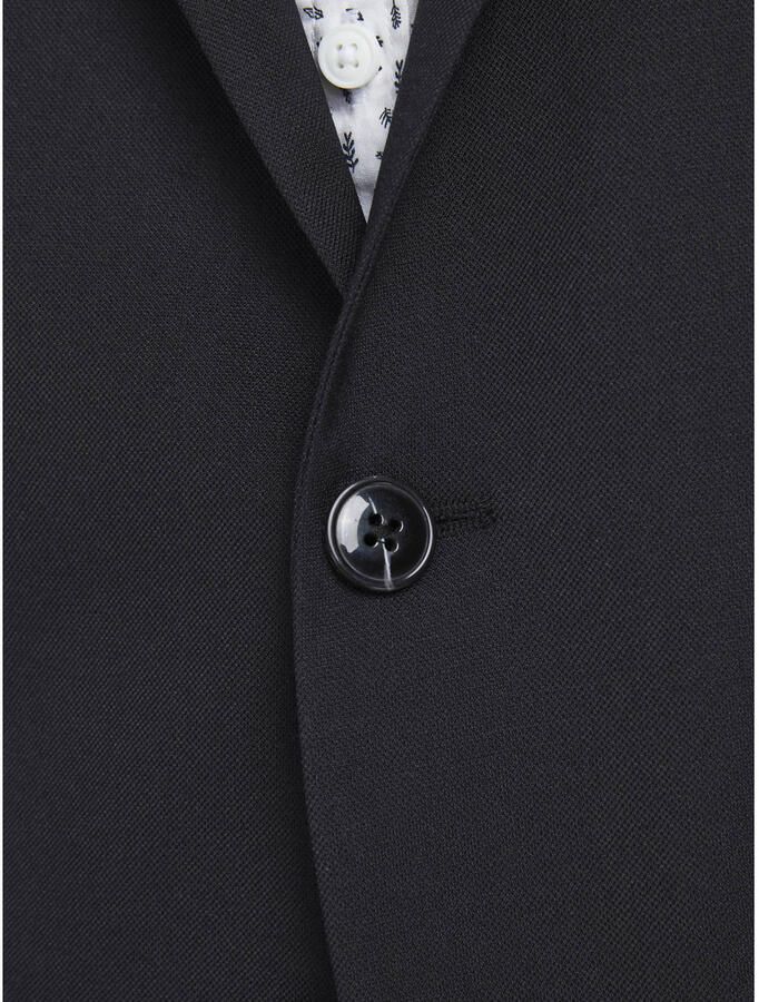 Jack & jones JUNIOR colbert JPRSOLARIS zwart Jongens Polyester Reverskraag 134