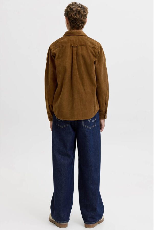 JACK & JONES JUNIOR corduroy overhemd bruin - Foto 2