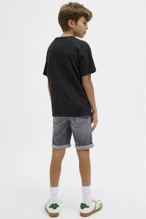 JACK & JONES JUNIOR denim regular short grey denim - Foto 3