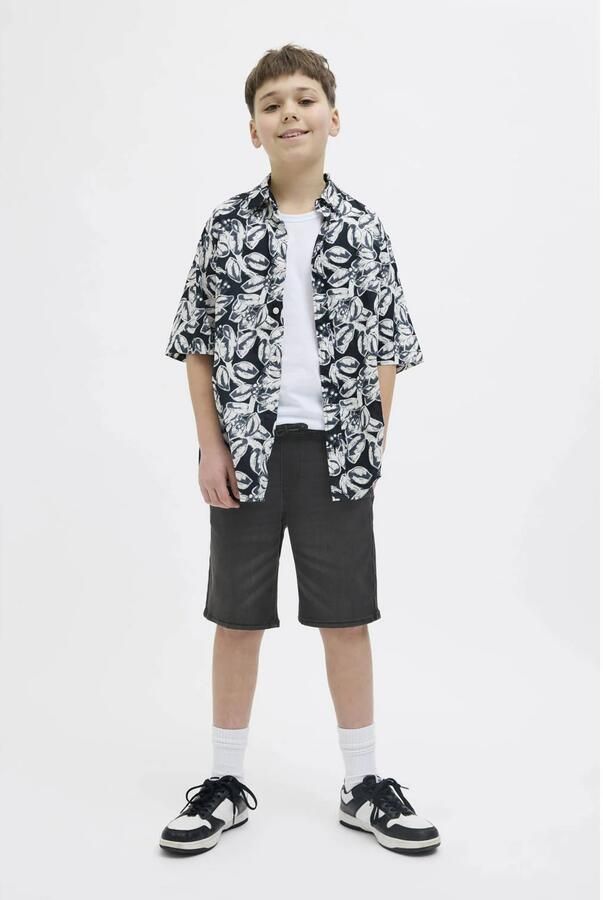 JACK & JONES JUNIOR denim short black denim - Foto 2