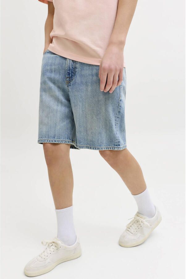Jack & jones straight fit short met logopatch model 'Tony' - Foto 3