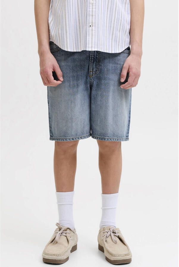 JACK & JONES JUNIOR denim short medium blue denim