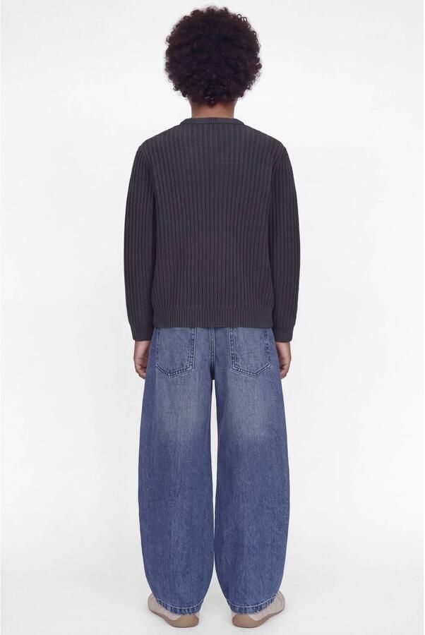 JACK & JONES JUNIOR gebreide trui antraciet Grijs Jongens Acryl Ronde hals - Foto 3