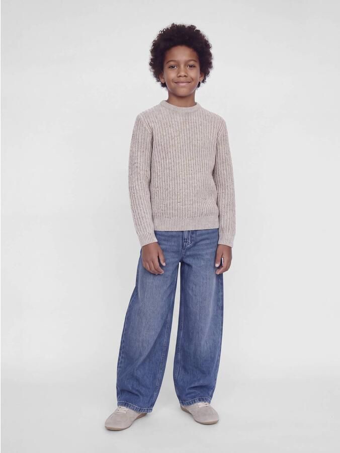 JACK & JONES JUNIOR gebreide trui beige Jongens Acryl Ronde hals Effen - Foto 2