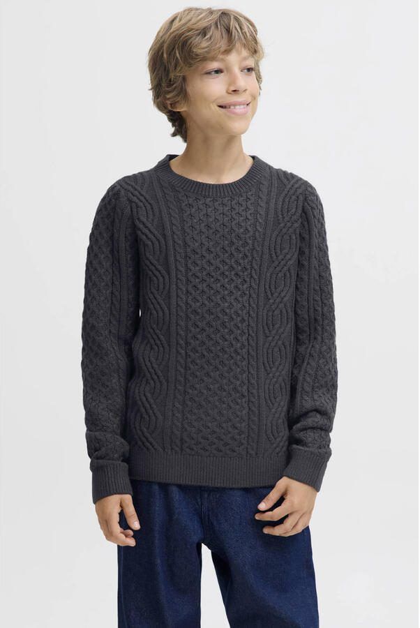 Jack & jones Regular fit gebreide pullover met structuurmotief model 'Sean' - Foto 3