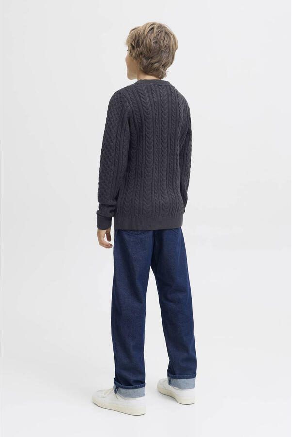 Jack & jones Regular fit gebreide pullover met structuurmotief model 'Sean' - Foto 4
