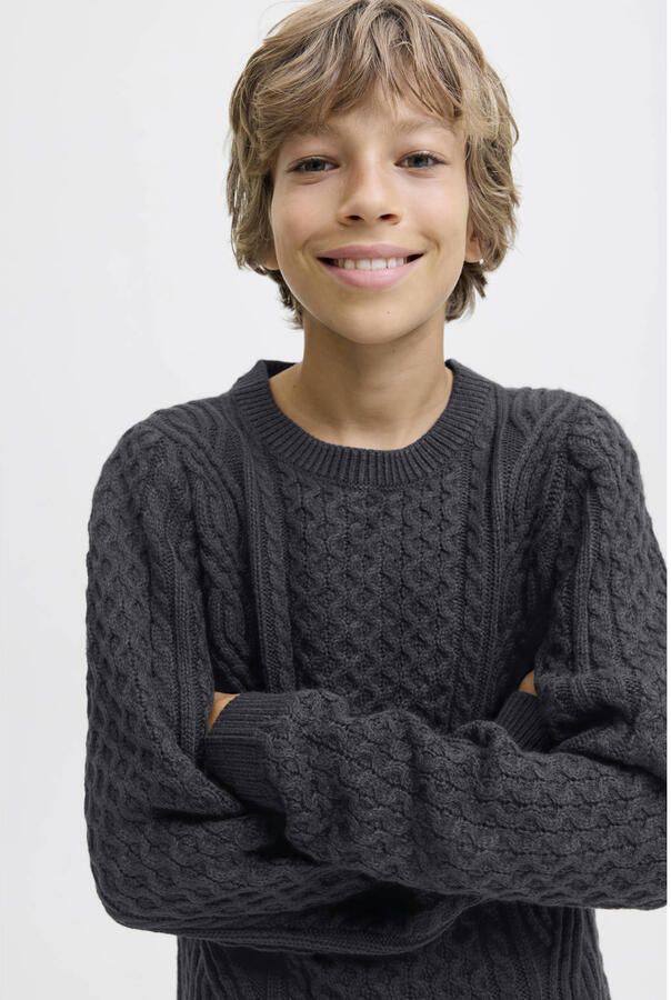 Jack & jones Regular fit gebreide pullover met structuurmotief model 'Sean' - Foto 2