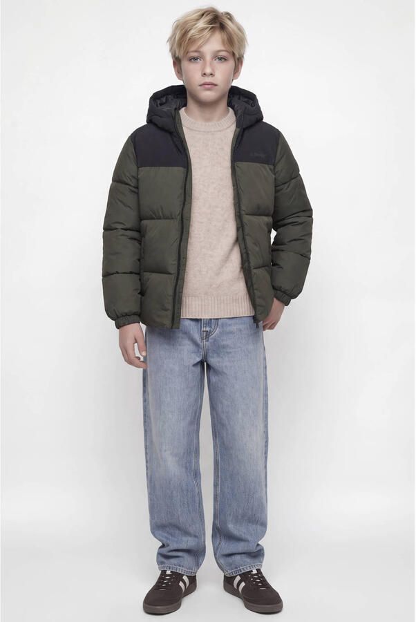 JACK & JONES JUNIOR gebreide trui met wol beige - Foto 3