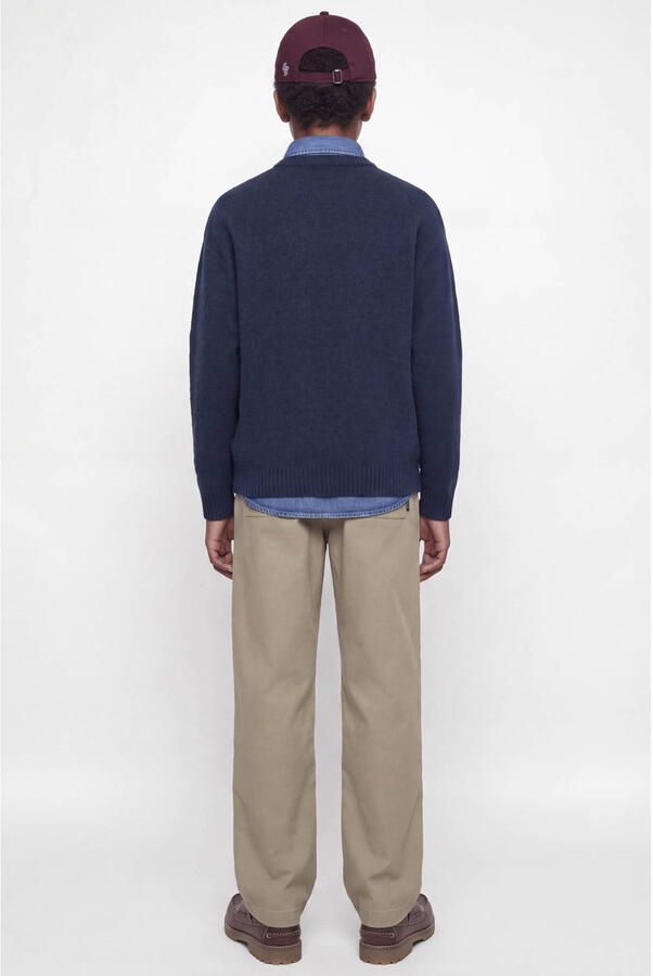 JACK & JONES JUNIOR gebreide trui met wol donkerblauw Jongens Polyester Ronde hals - Foto 2