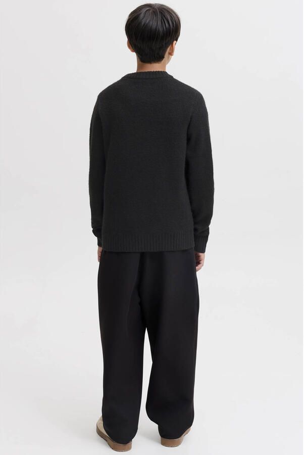 JACK & JONES JUNIOR gebreide trui met wol zwart Jongens Polyester Ronde hals - Foto 2