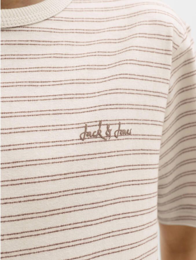 JACK & JONES JUNIOR gestreepte T-shirt beige - Foto 2