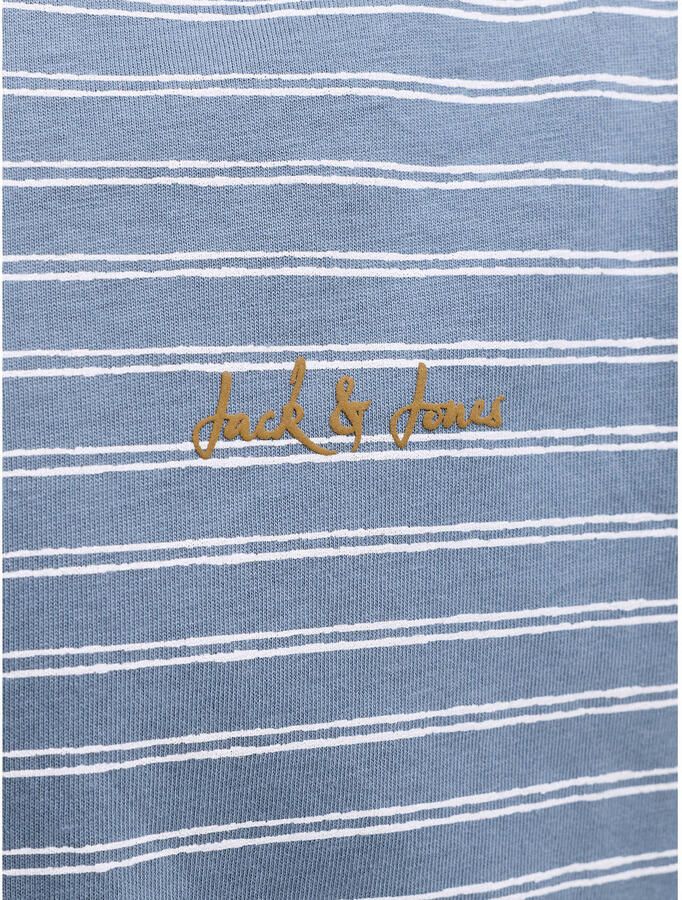 JACK & JONES JUNIOR gestreepte T-shirt blauw - Foto 2