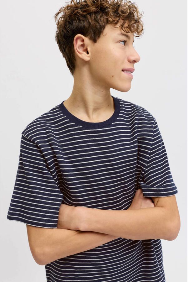 Jack & jones Regular fit T-shirt in gebreide look model 'Edover'