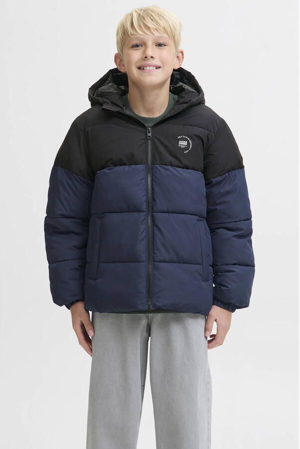 JACK & JONES JUNIOR gewatteerde jas donkerblauw - Foto 2