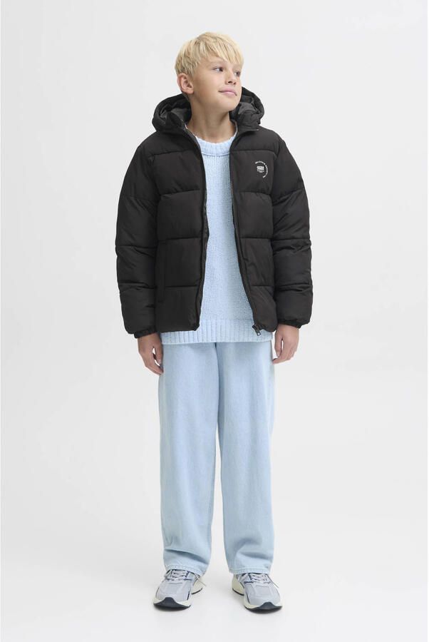 Jack & jones Maze Logo Hood Puffer Jas Junior