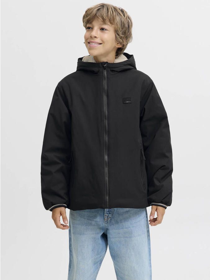 JACK & JONES JUNIOR gewatteerde jas zwart