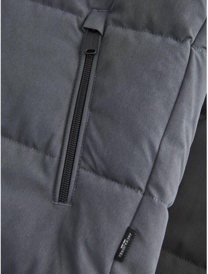 JACK & JONES JUNIOR gewatteerde winterjas grijs - Foto 3