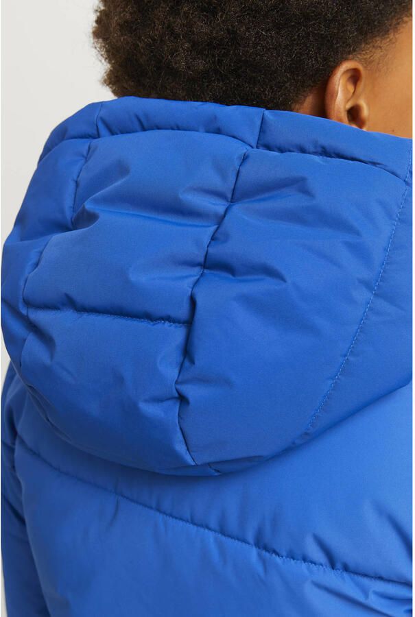 JACK & JONES JUNIOR gewatteerde winterjas JCOSPEED kobaltblauw