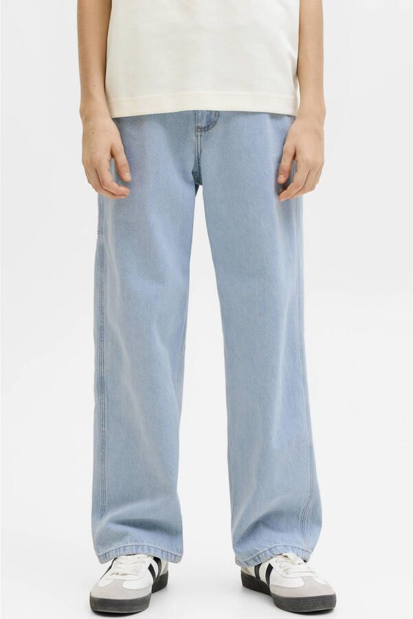 JACK & JONES JUNIOR high waist baggy jeans light blue denim