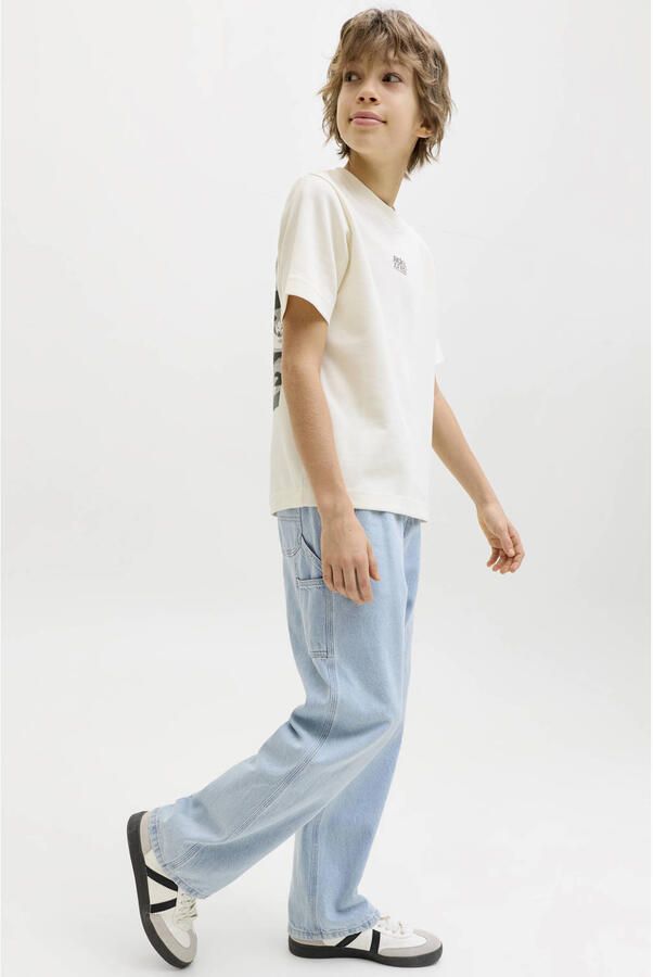 JACK & JONES JUNIOR high waist baggy jeans light blue denim - Foto 3