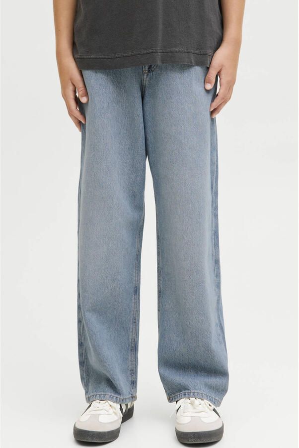 JACK & JONES JUNIOR high waist baggy jeans medium blue denim
