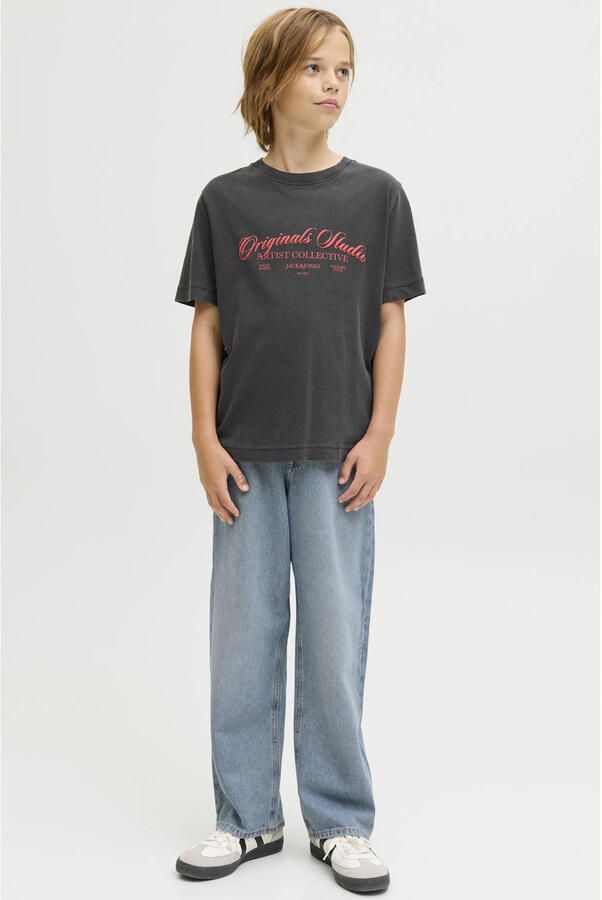 JACK & JONES JUNIOR high waist baggy jeans medium blue denim - Foto 2