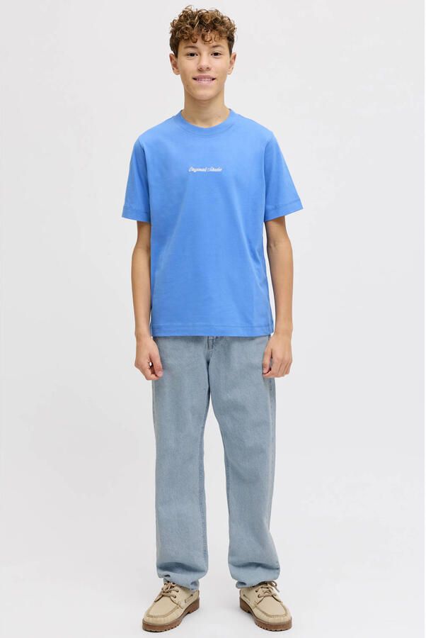 JACK & JONES JUNIOR high waist relaxed fit jeans medium blue denim - Foto 3
