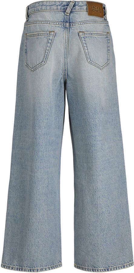 JACK & JONES JUNIOR high waist wide leg jeans light blue denim - Foto 3