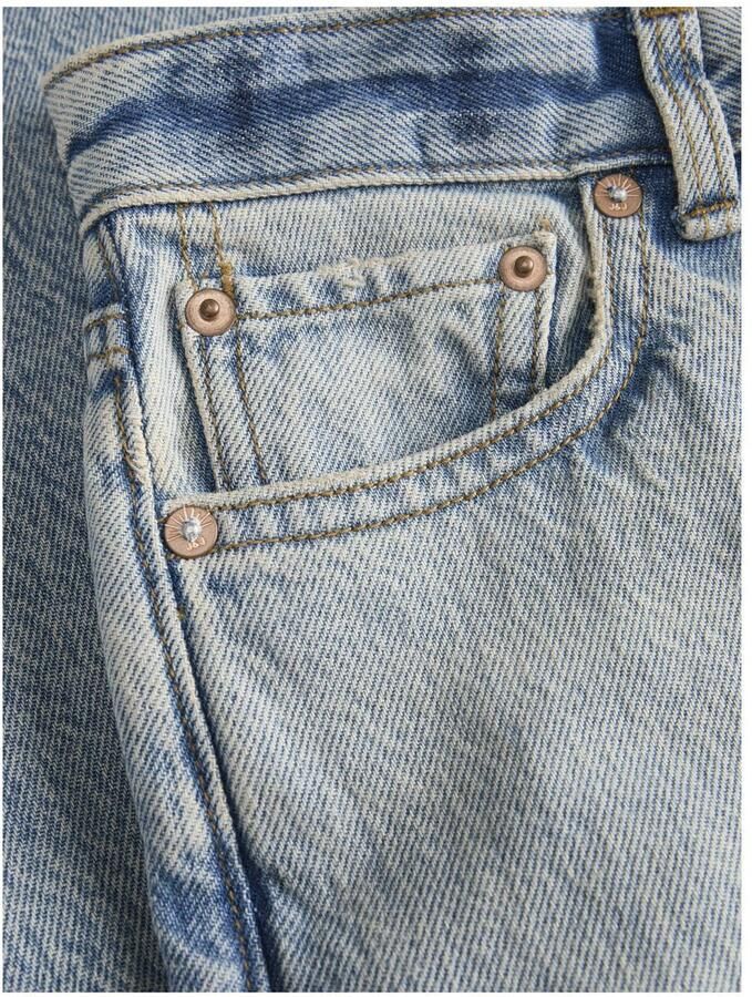 JACK & JONES JUNIOR high waist wide leg jeans light blue denim