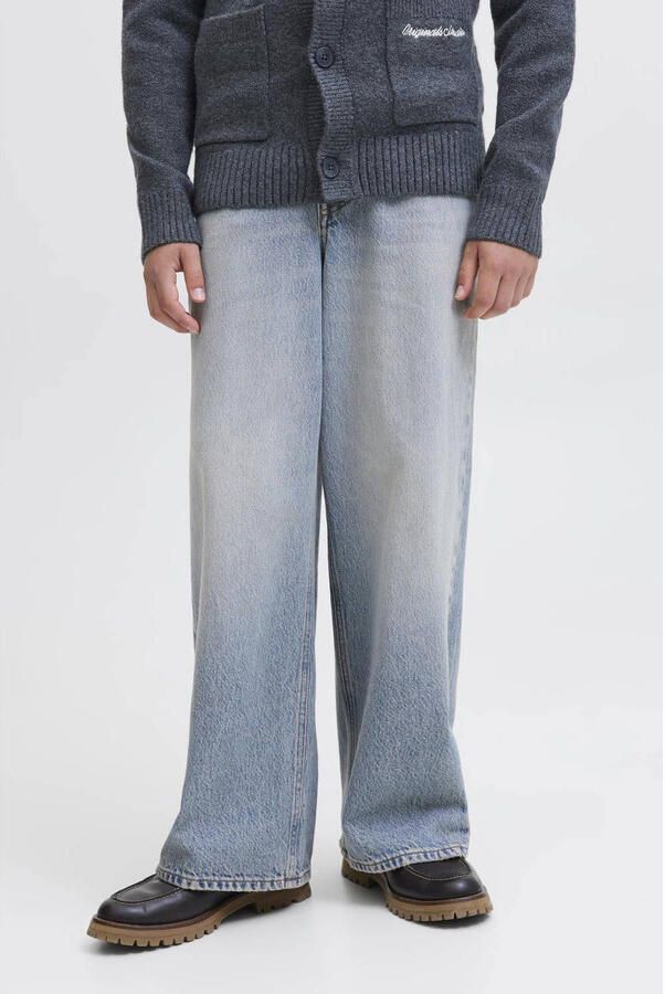 JACK & JONES JUNIOR high waist wide leg jeans light blue denim - Foto 2