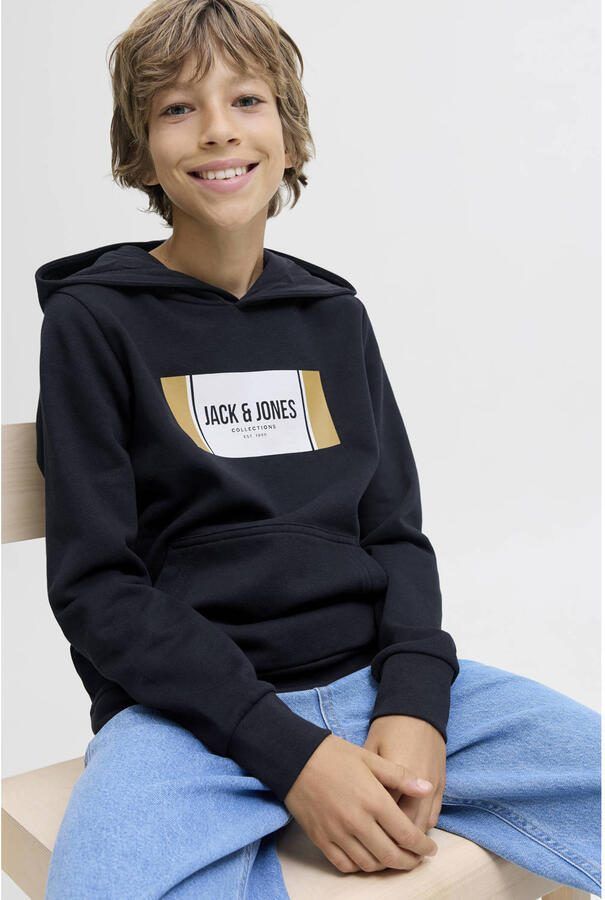 JACK & JONES JUNIOR hoodie donkerblauw