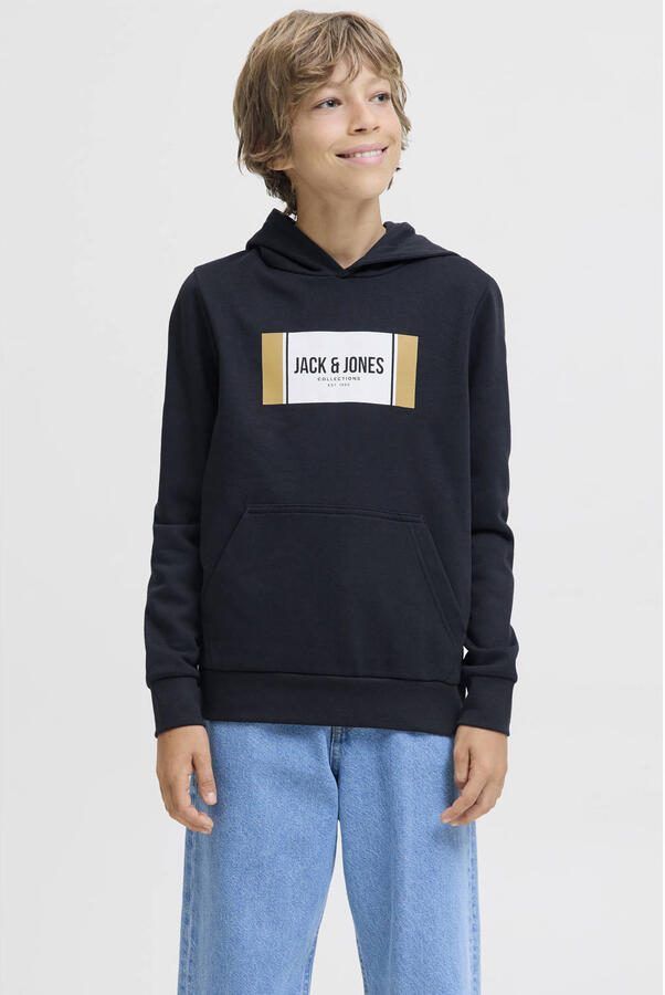 JACK & JONES JUNIOR hoodie donkerblauw - Foto 3