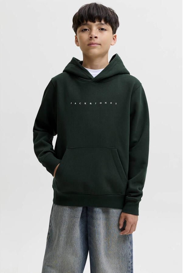 JACK & JONES JUNIOR hoodie donkergroen